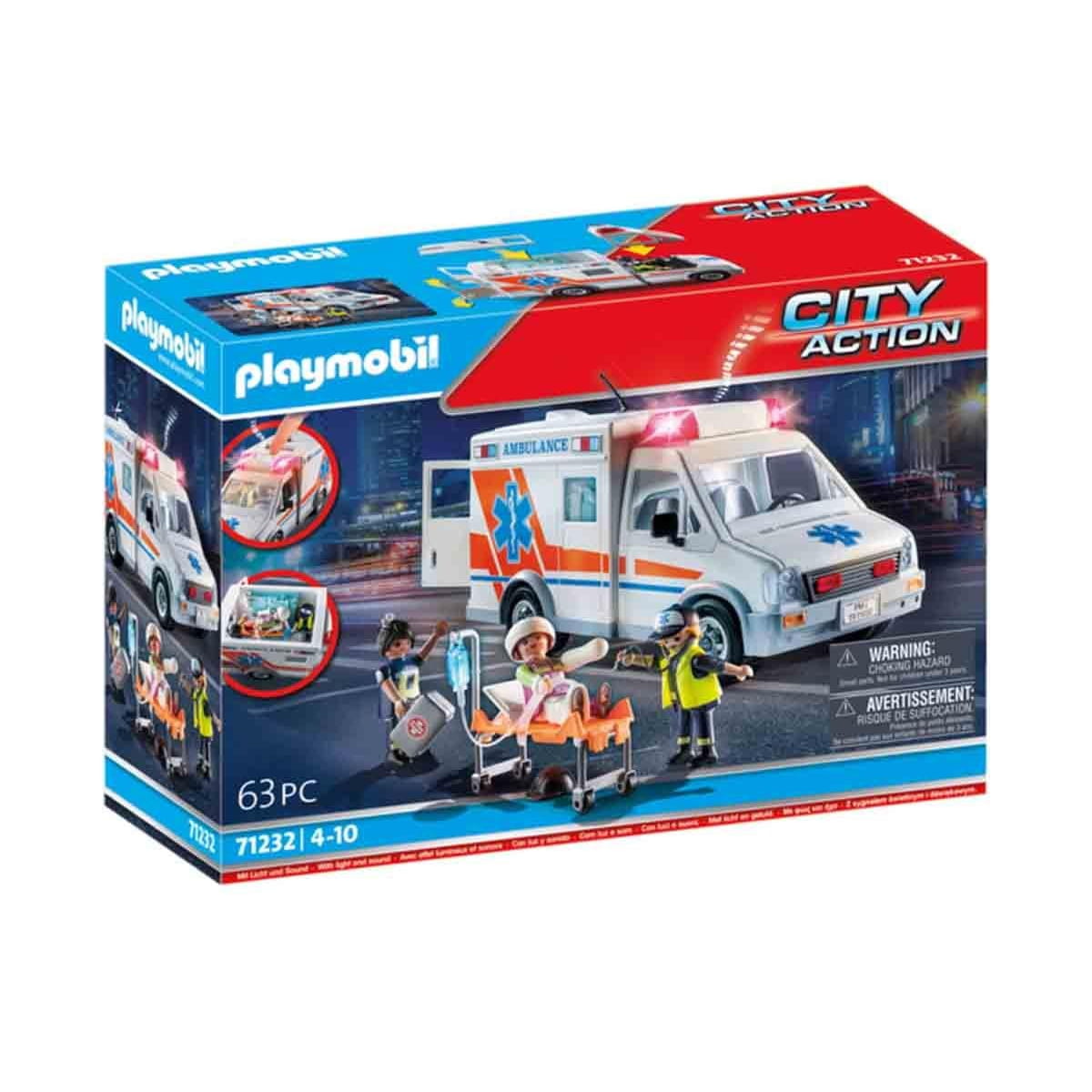 Ambulancia Playmobil City Action 71232 - Juguete