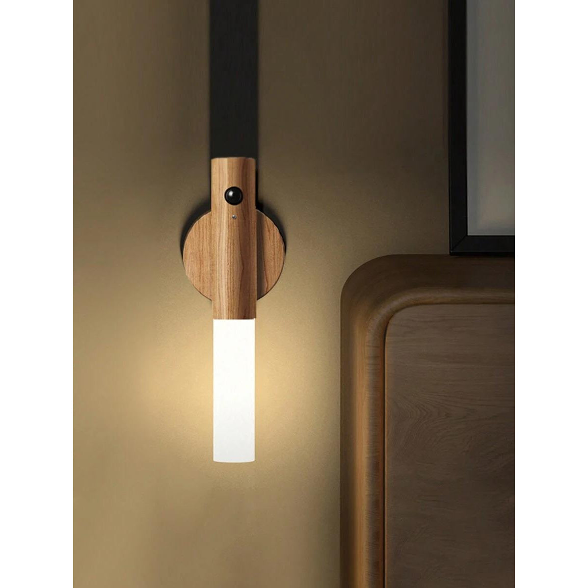 Aplique de pared con batería portátil e imán