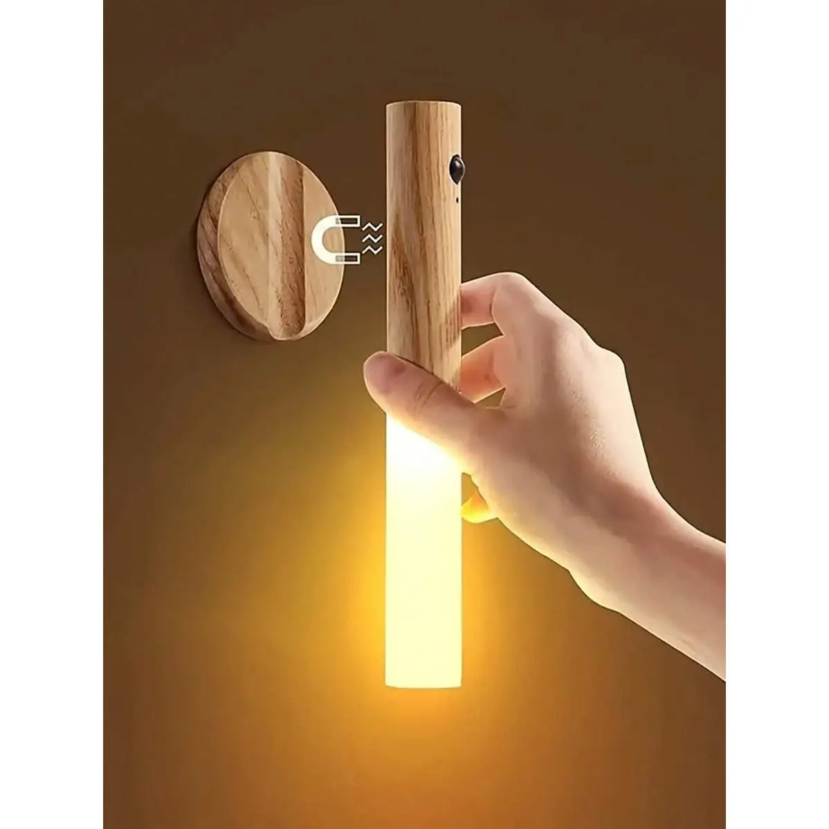 Aplique de pared con batería portátil e imán