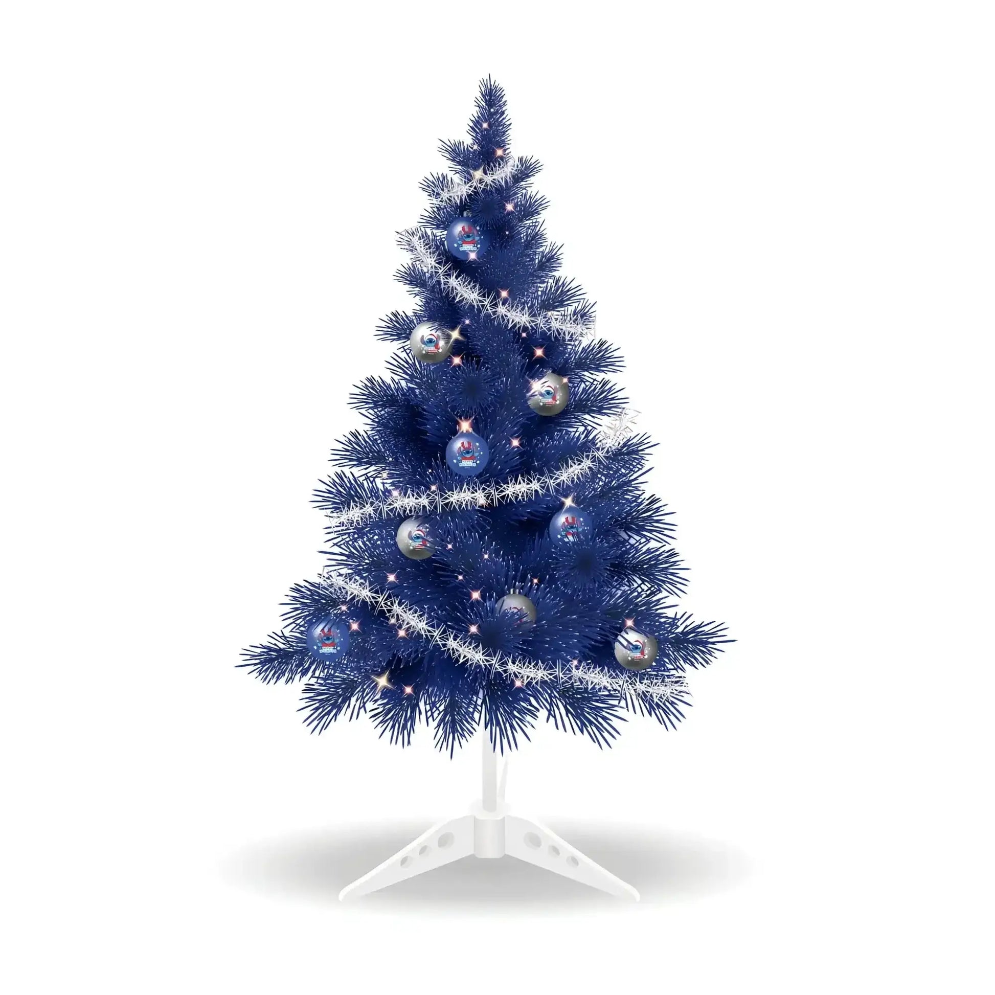 Árbol de navidad mesa con adornos y luces LILO & STITCH 60CM