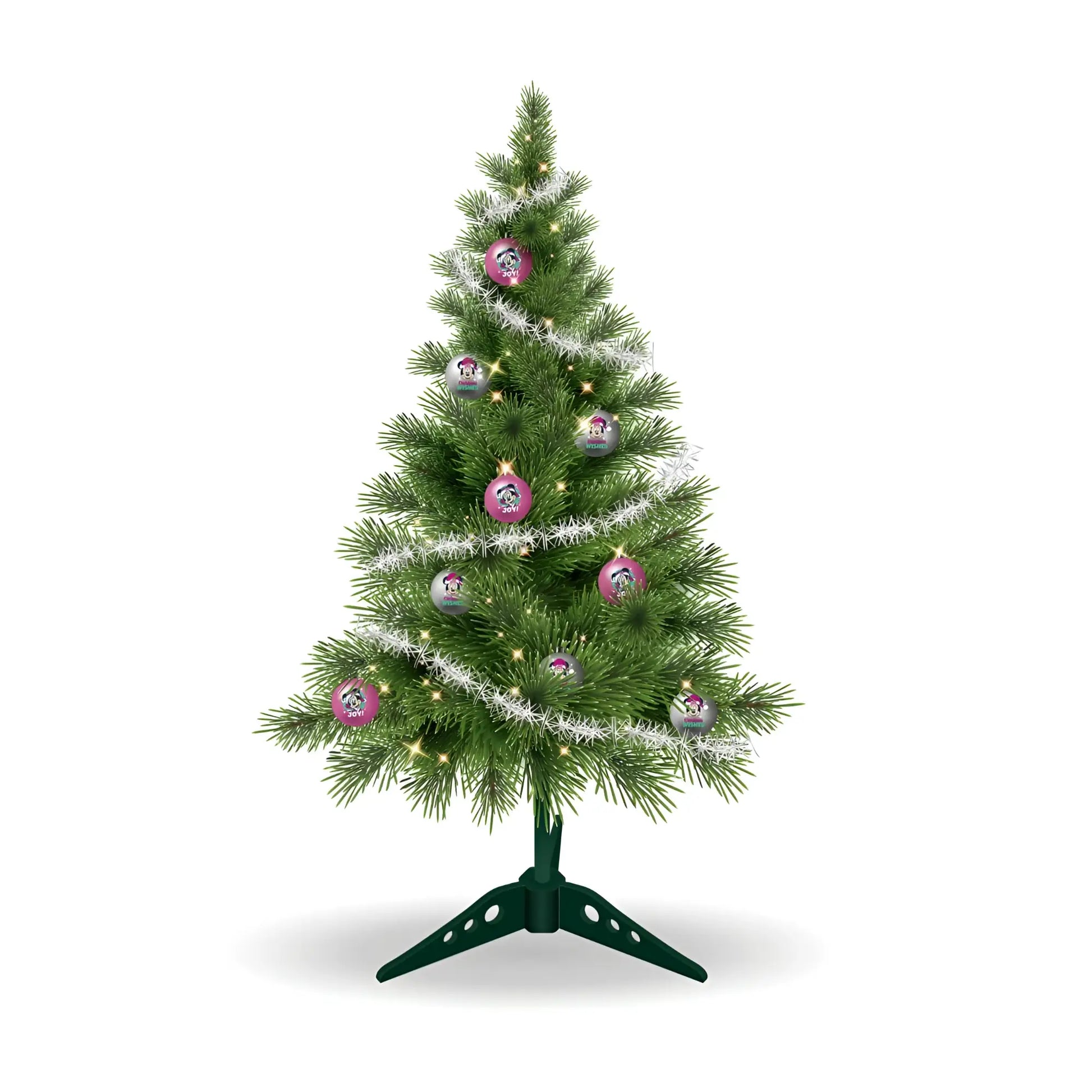 Árbol de navidad mesa con adornos y luces MINNIE MOUSE DISNEY 60CM