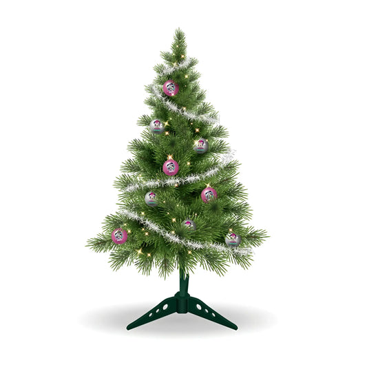 Árbol de navidad mesa con adornos y luces MINNIE MOUSE DISNEY 60CM