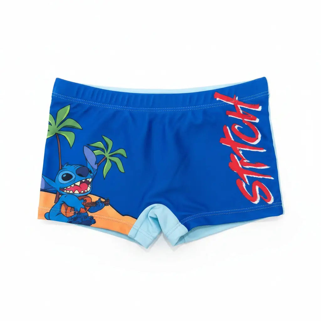 Bañador bóxer Stitch azul oscuro talla 5/6 años