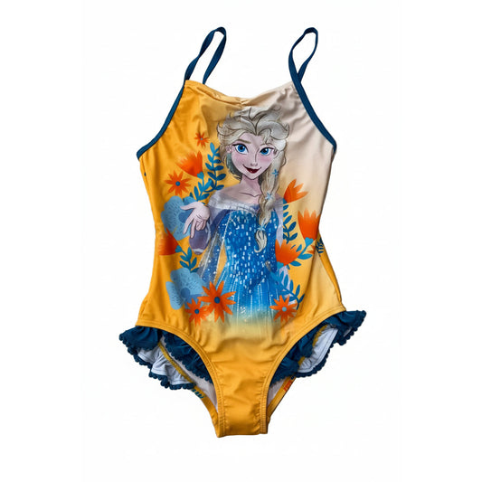 Bañador Frozen Disney naranja para niñas talla 5 años