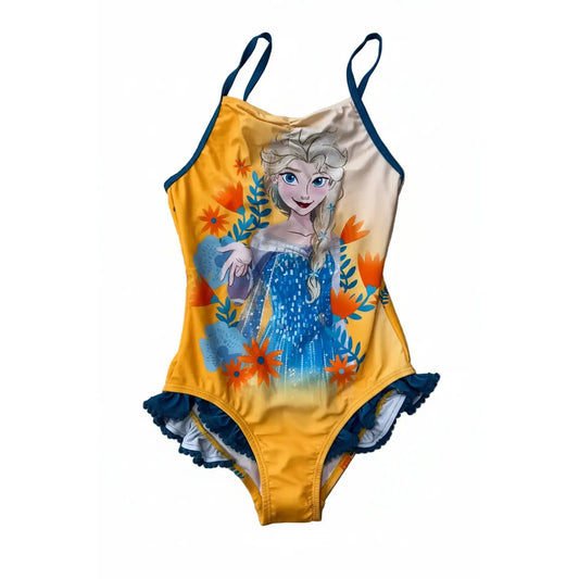 Bañador Frozen Disney naranja para niñas talla 8 años