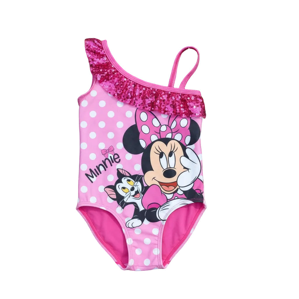 Bañador niña infantil Minnie Mouse Disney fucsia 7/8 (122/128cm)