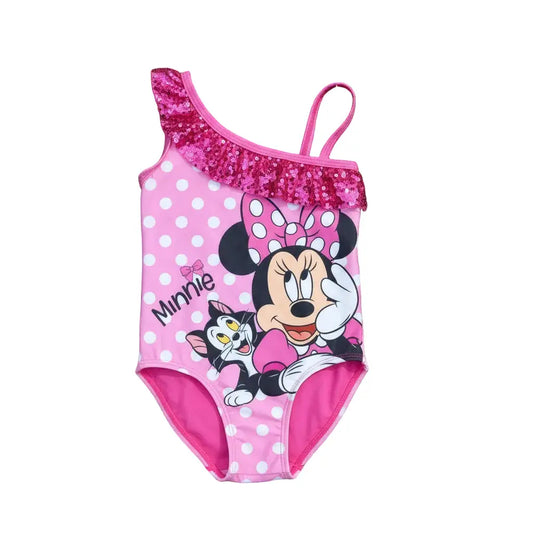 Bañador niña infantil Minnie Mouse Disney fucsia 7/8 (122/128cm)