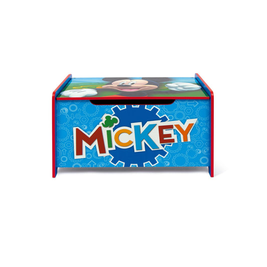Banco baúl juguetero infantil de Mickey Disney para almacenaje
