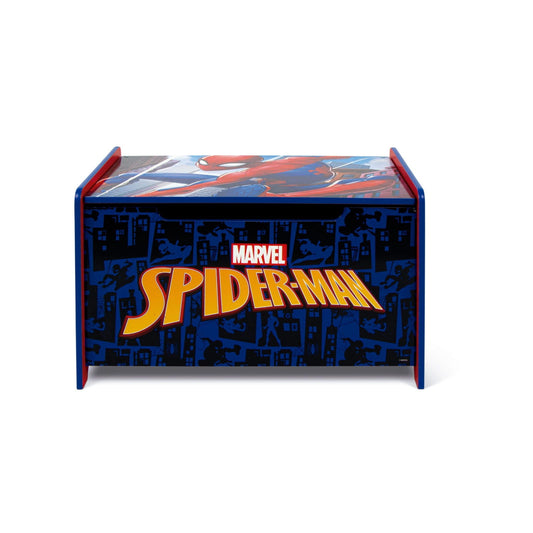 Banco baul juguetero infantil de Spiderman para guardar juguetes