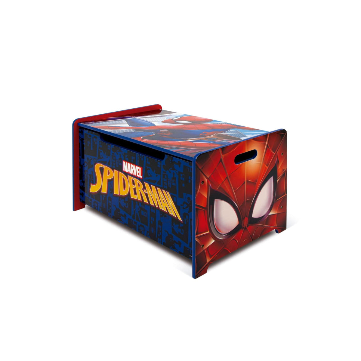 Banco baul juguetero infantil de Spiderman para almacenamiento