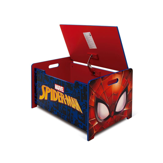 Banco baúl juguetero infantil de Spiderman para guardar juguetes