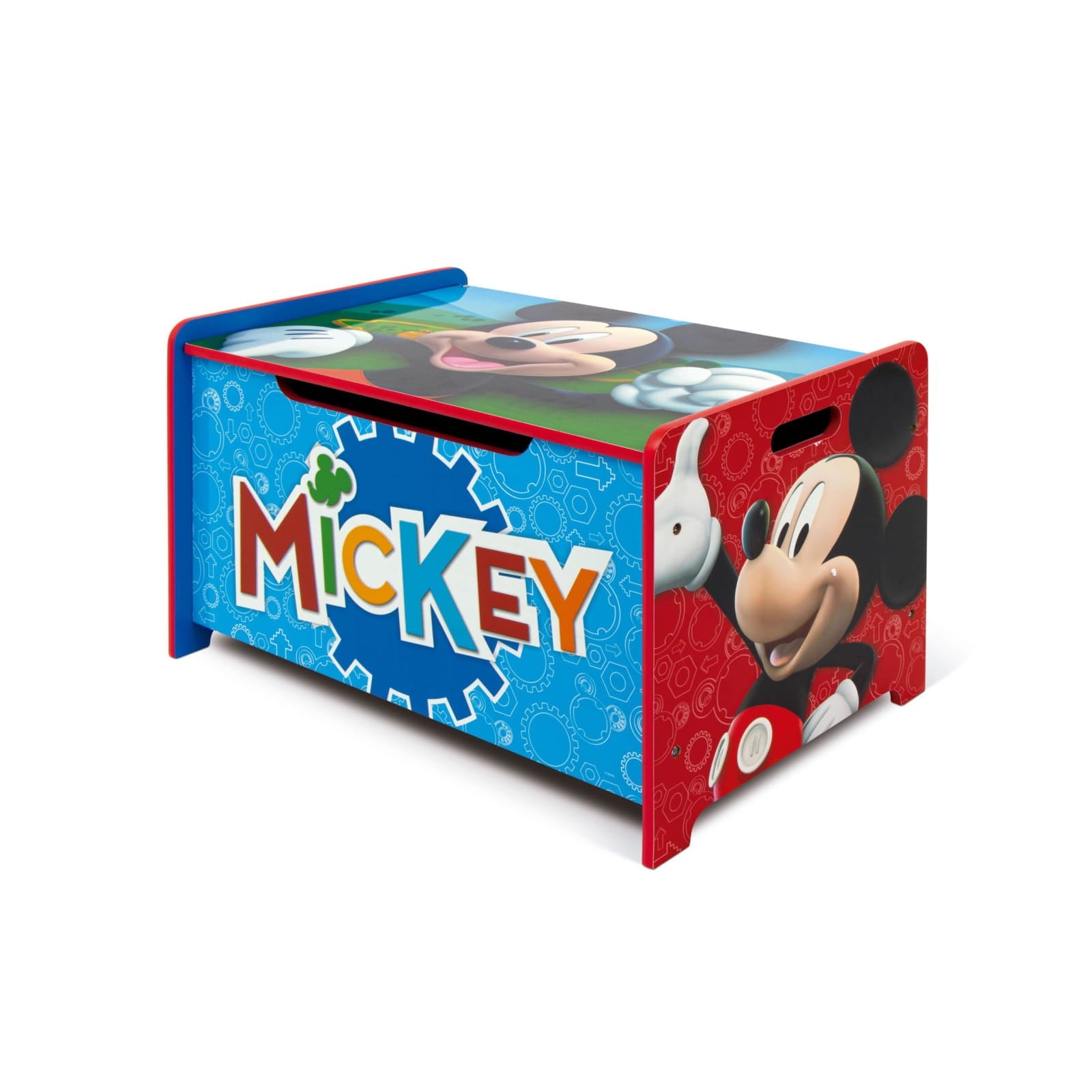 Banco baúl juguetero infantil de Mickey Disney