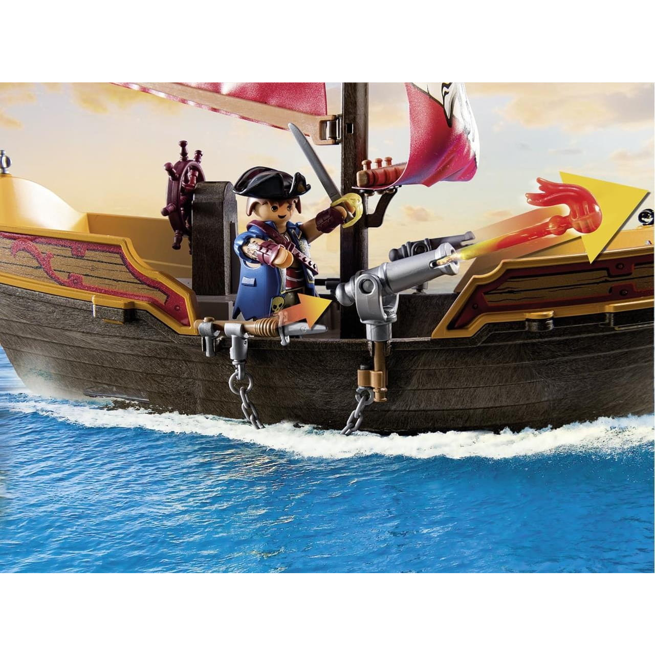 Barco pirata de Playmobil Pirates 71418 - Juguete