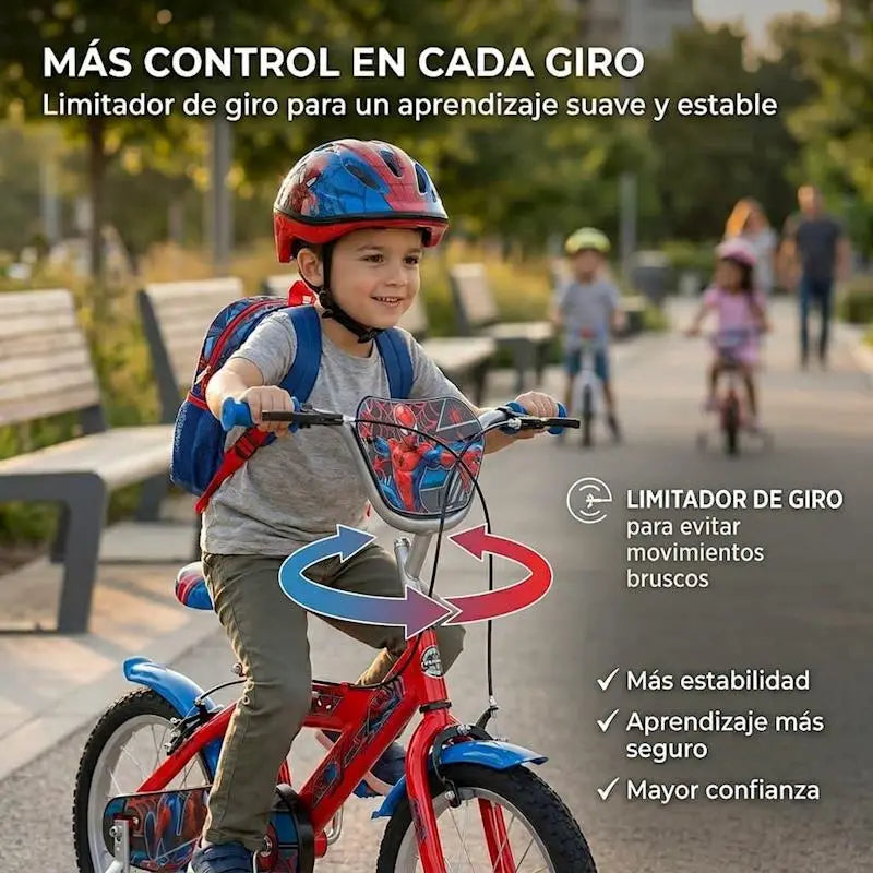 Bicicleta niños Spiderman Marvel 16’’ (5/8 años) - bicicleta
