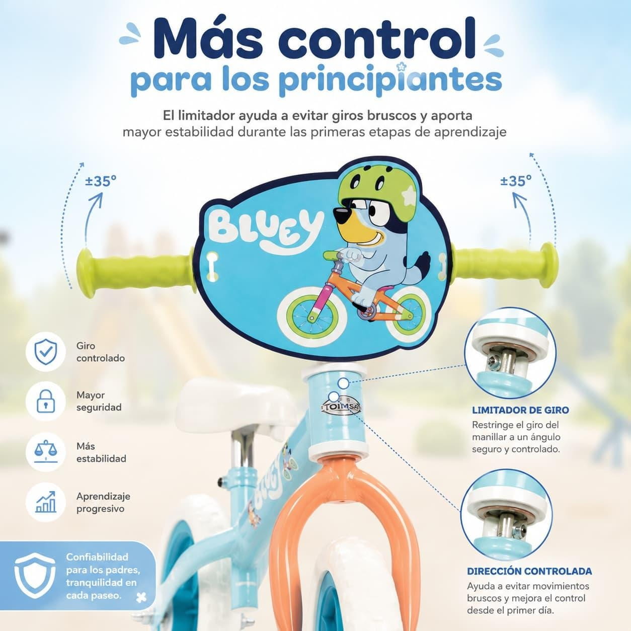 Bicicleta sin pedales 10’’ Bluey (más de 2 años) - Bici