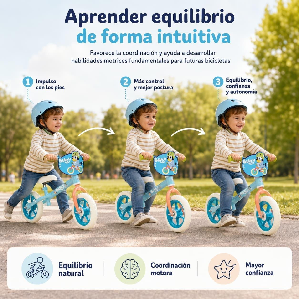 Bicicleta sin pedales 10’’ Bluey (más de 2 años) - Bici