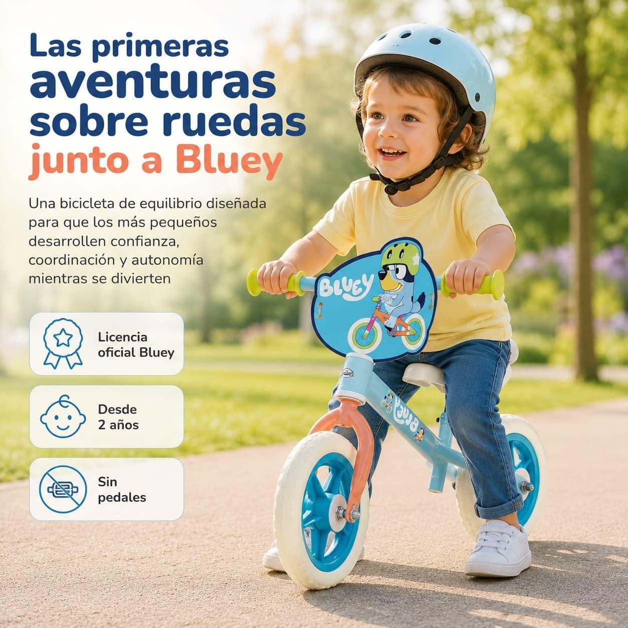 Bicicleta sin pedales 10’’ Bluey (más de 2 años) - Bici