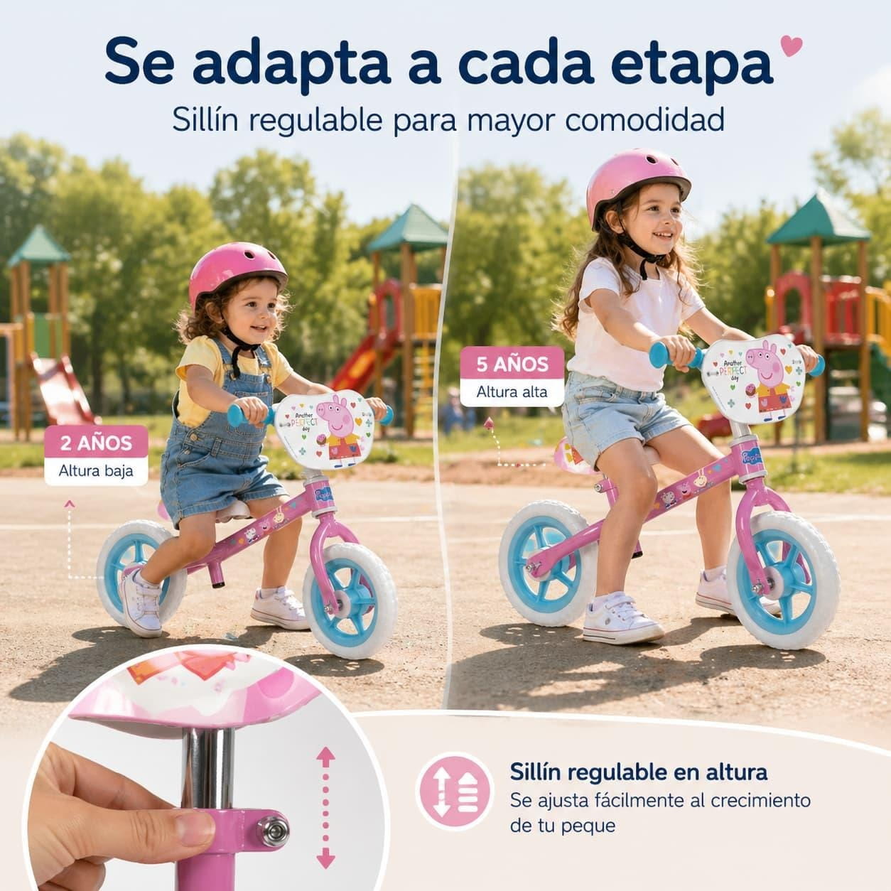 Bicicleta sin pedales 10’’ Peppa Pig (más de 2 años) - Bici