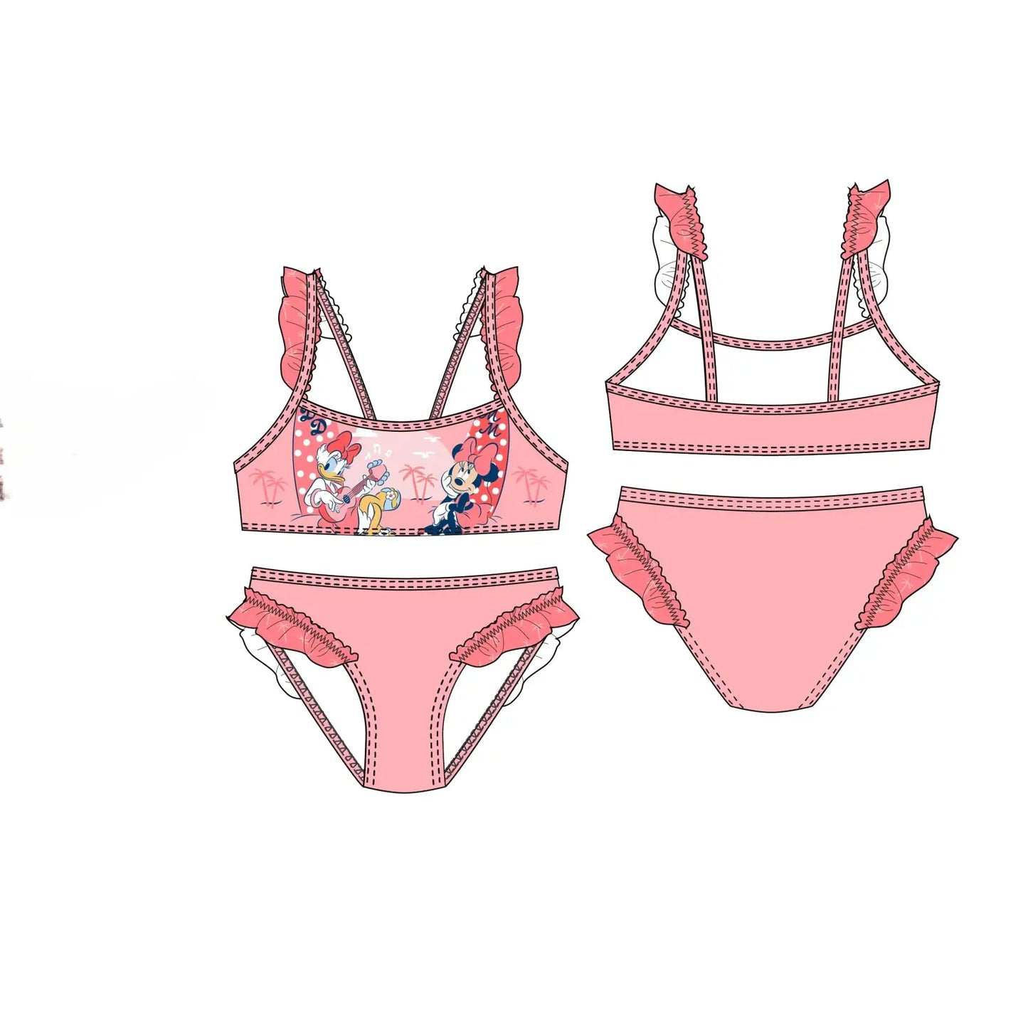 Bikini Minnie Mouse Disney infantil talla 8 años - Bañador