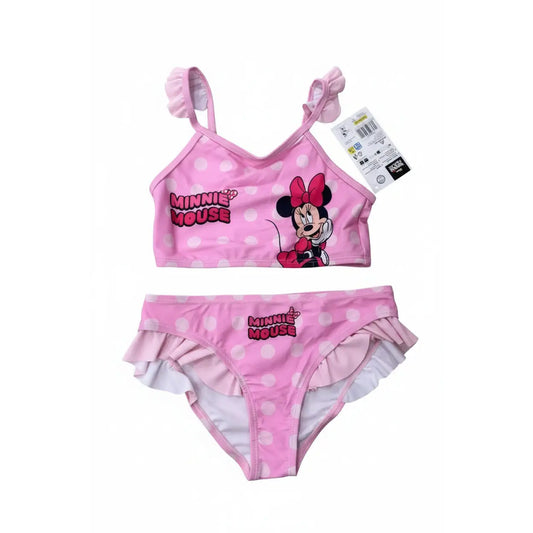 Bikini Minnie Mouse rosa lunares Disney infantil talla 5/6 años - Bañador