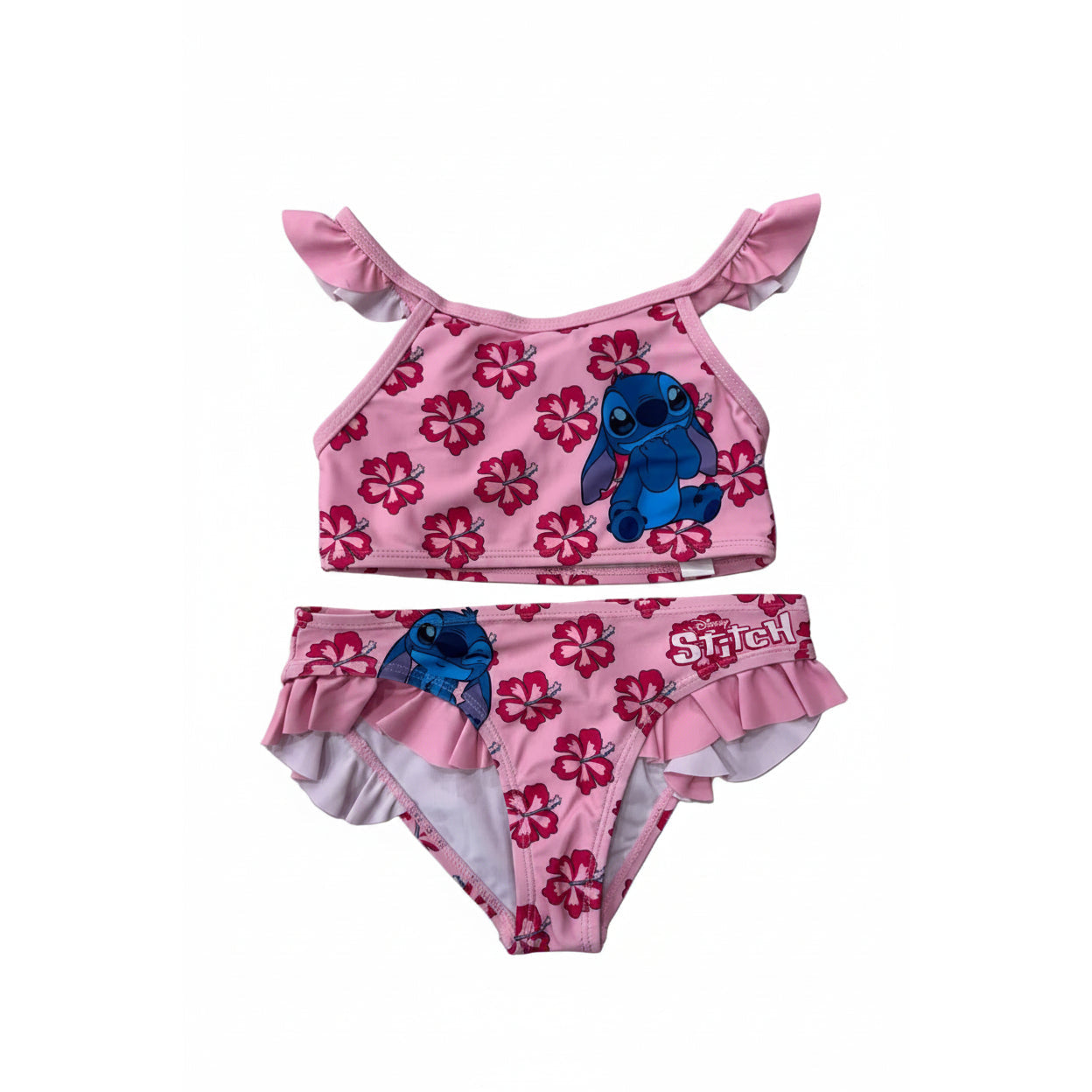Bikini Stitch rosa tirantes talla 7/8 años infantil - Bañador