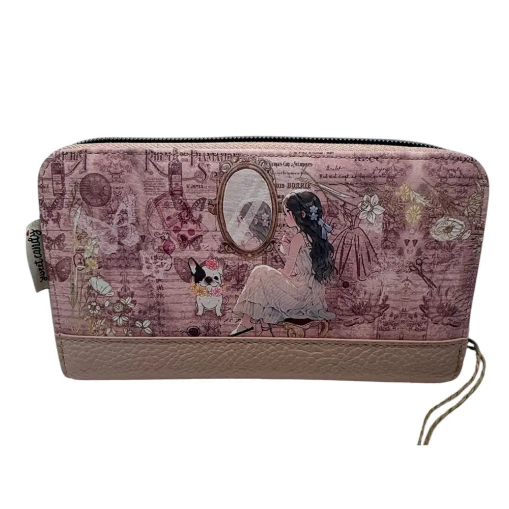 Billetera Cartera Mujer Sweet Candy Rosa Mochila