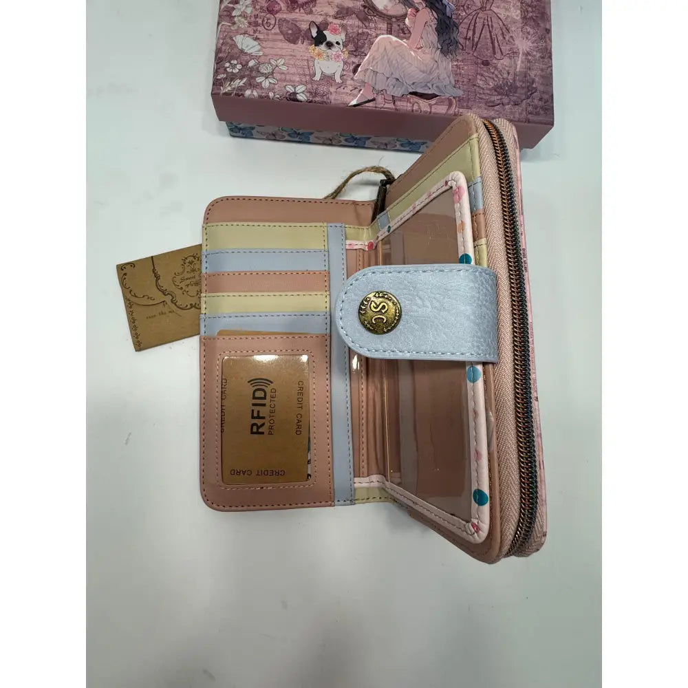 Billetera Cartera Mujer Sweet Candy Rosa Mochila