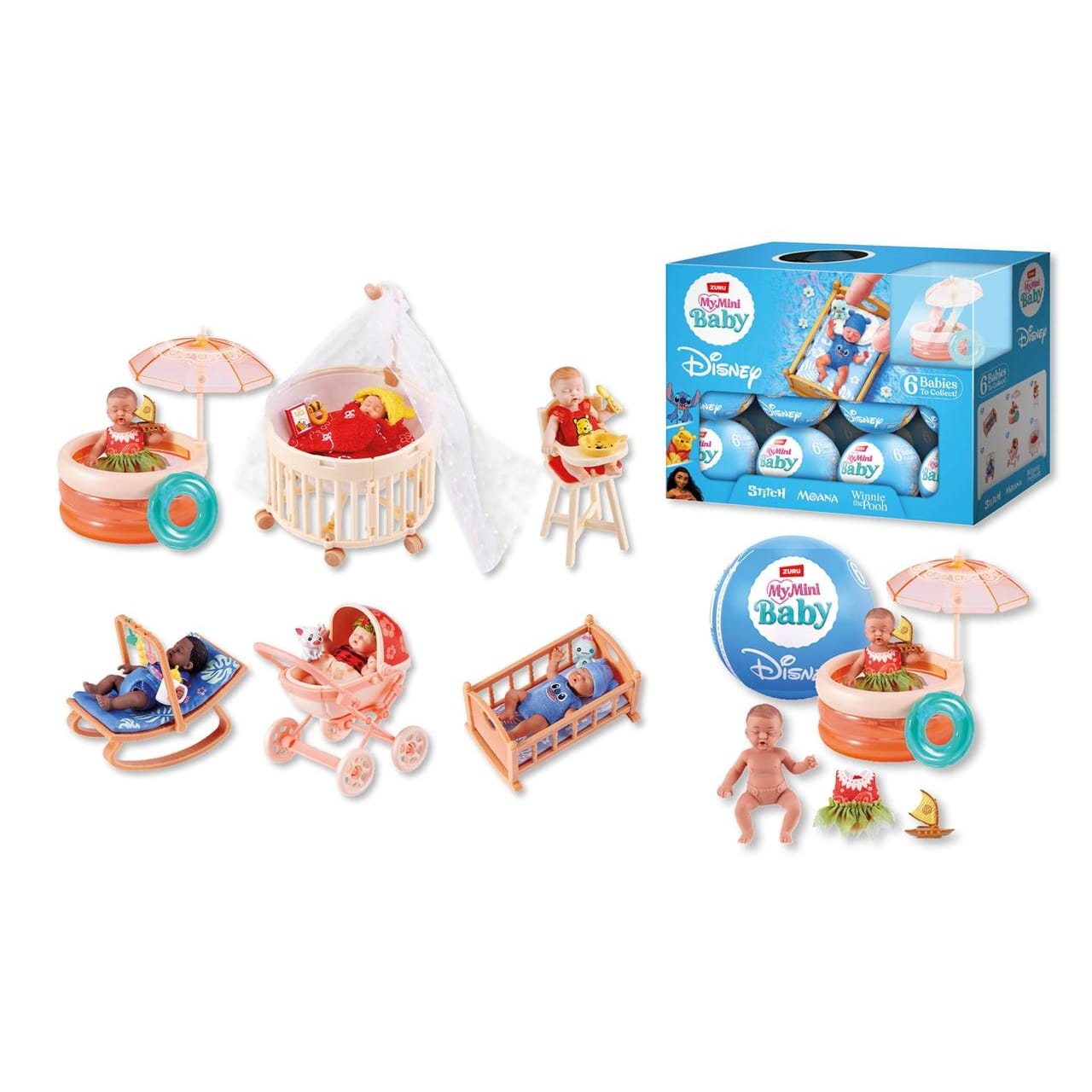 Bola sorpresa My Mini Baby Disney con muñeco y accesorios 10cm - Juguete