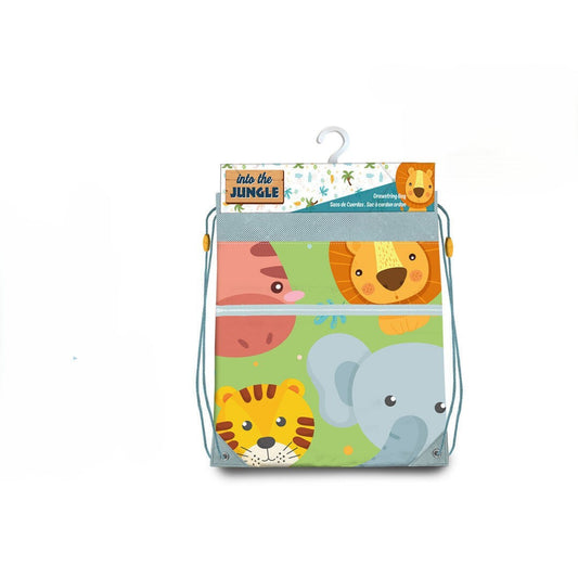 Bolsa almuerzo Gym Bag infantil niños IN TO THE JUNGLE 30x40cm - Reloj