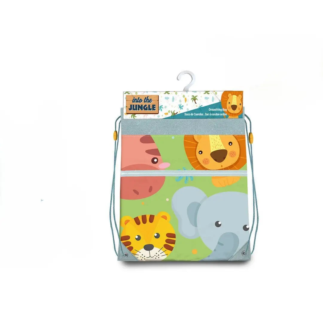 Bolsa almuerzo Gym Bag infantil niños IN TO THE JUNGLE 30x40cm - Reloj