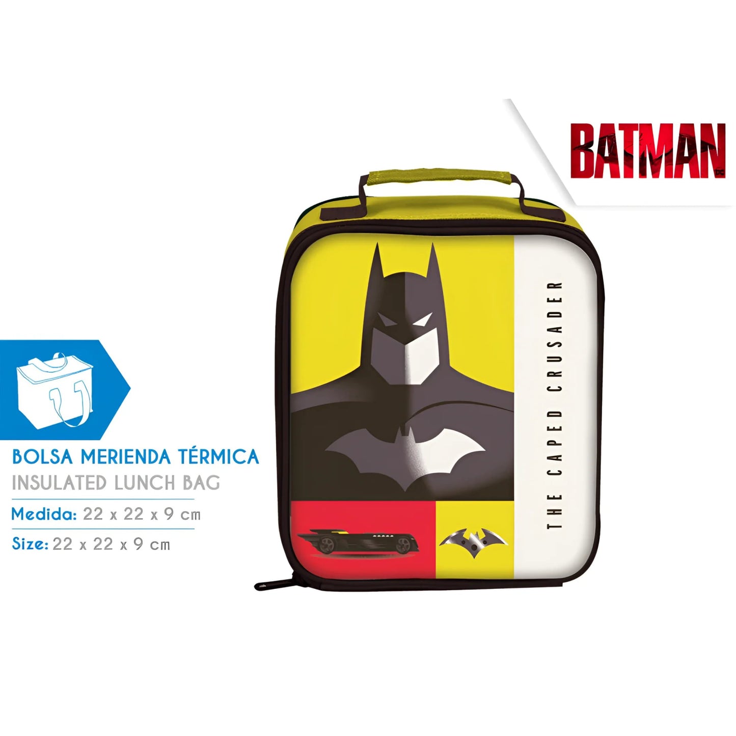 Bolsa de almuerzo lonchera térmica BATMAN - Cole y Parque - Sandwichera