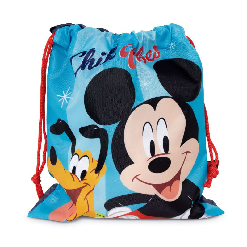 Bolsa almuerzo o merienda Mickey Mouse Disney 26x22cm saco de cuerdas