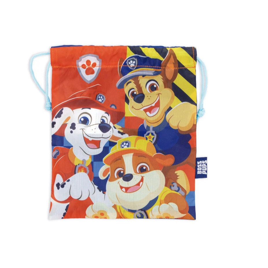 Bolsa almuerzo o merienda Patrulla canina (Paw Patrol) 26x23cm saco de cuerdas