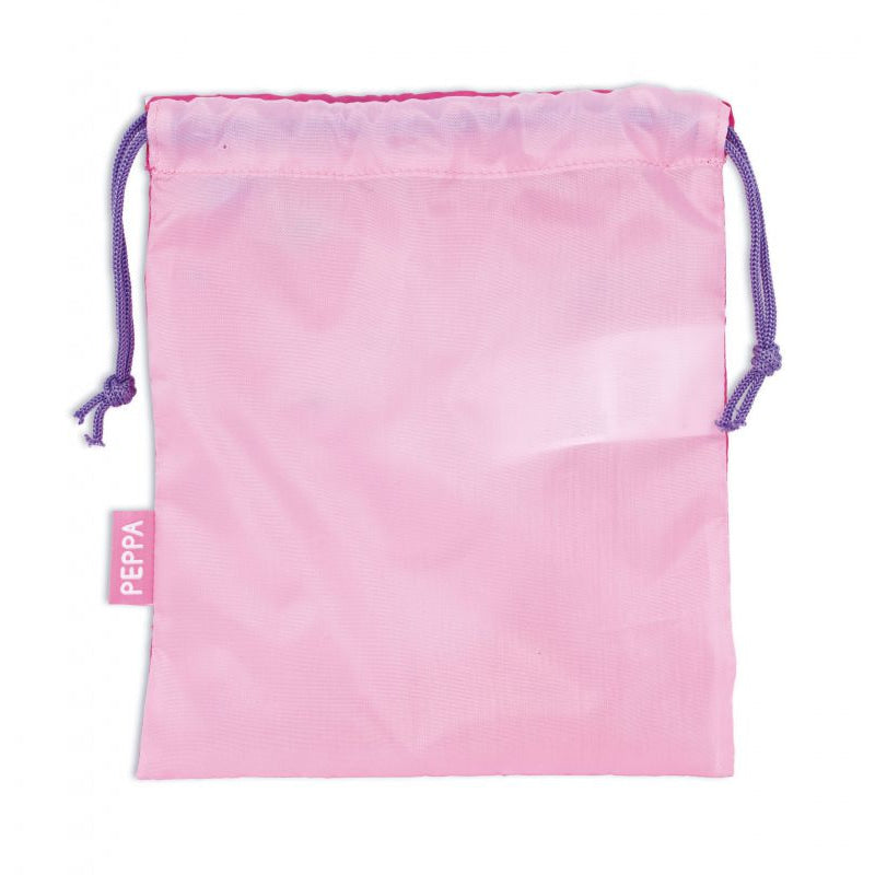 Bolsa almuerzo o merienda Peppa Pig 26x22cm saco de cuerdas