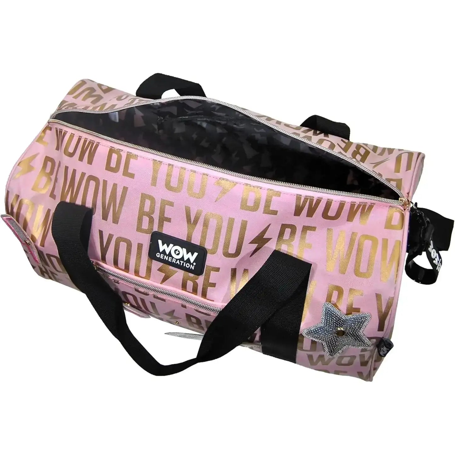 Bolsa deportivo WOW GENERATION 22x22x43CM con 4 parches decorativos - bolsa de deporte