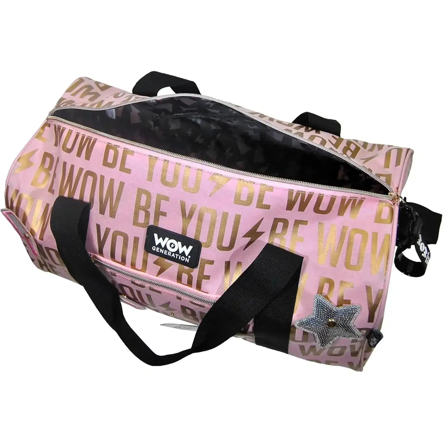 Bolsa deportivo WOW GENERATION 22x22x43CM con 4 parches decorativos - bolsa de deporte