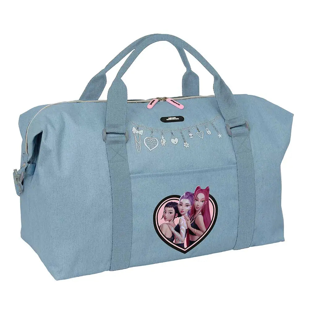 Bolsa fin de semana K-POP Demon Hunters - Huntrix azul 50x22x29cm - Mochila