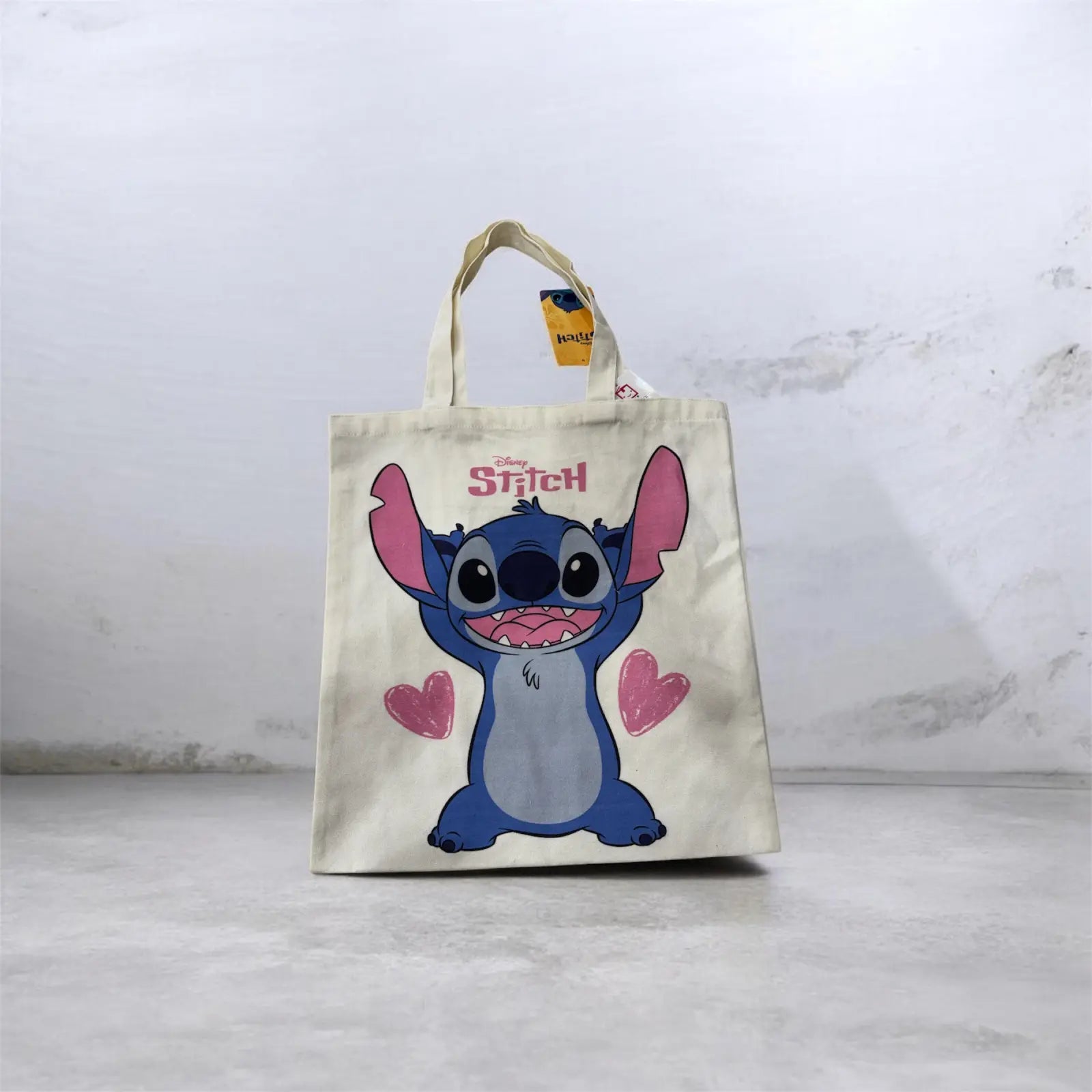 Bolsa de tela algodón Stitch Disney 38x41CM - calcetines