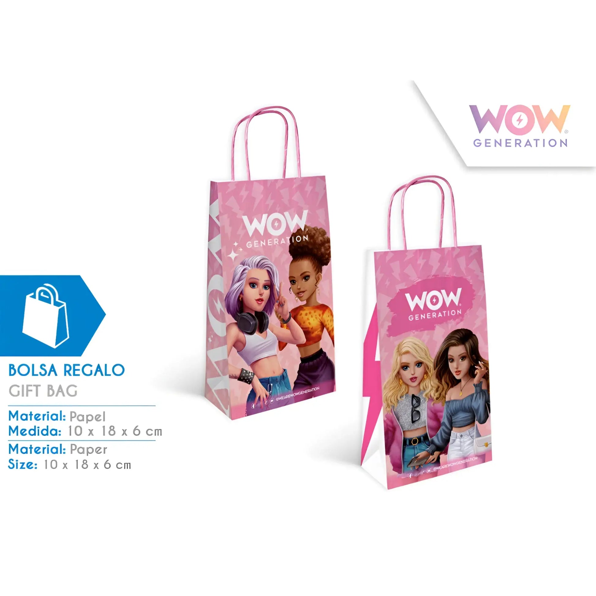Bolsas WOW GENERATION - Pequeña 18x10x6cm - bolsas wow