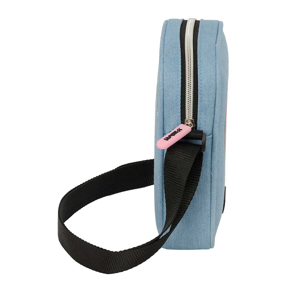 Bolsito bandolera K-POP Demon Hunters - Huntrix azul 16x4x18cm - Mochila