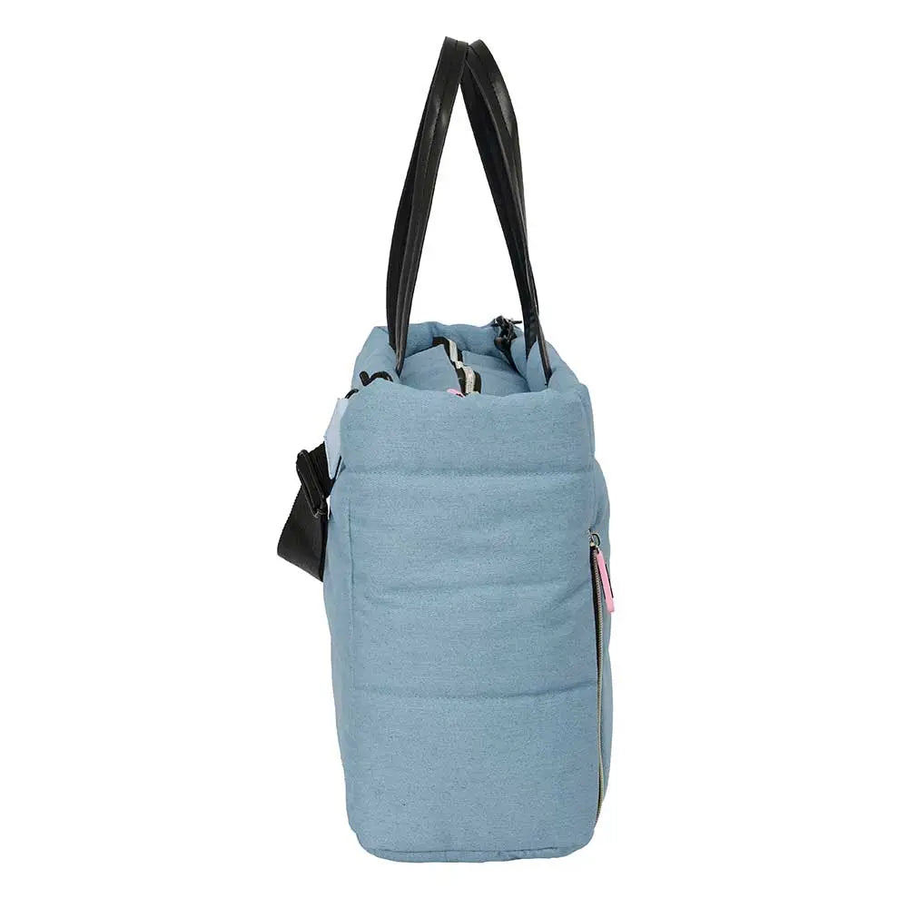 Bolso con bolsillo para portátil 14,1’’ K-POP Demon Hunters - Huntrix azul 40x17x31cm - Mochila