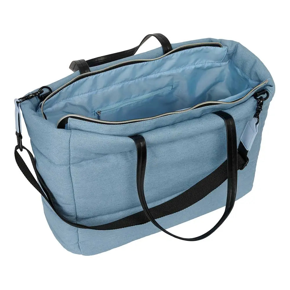 Bolso con bolsillo para portátil 14,1’’ K-POP Demon Hunters - Huntrix azul 40x17x31cm - Mochila