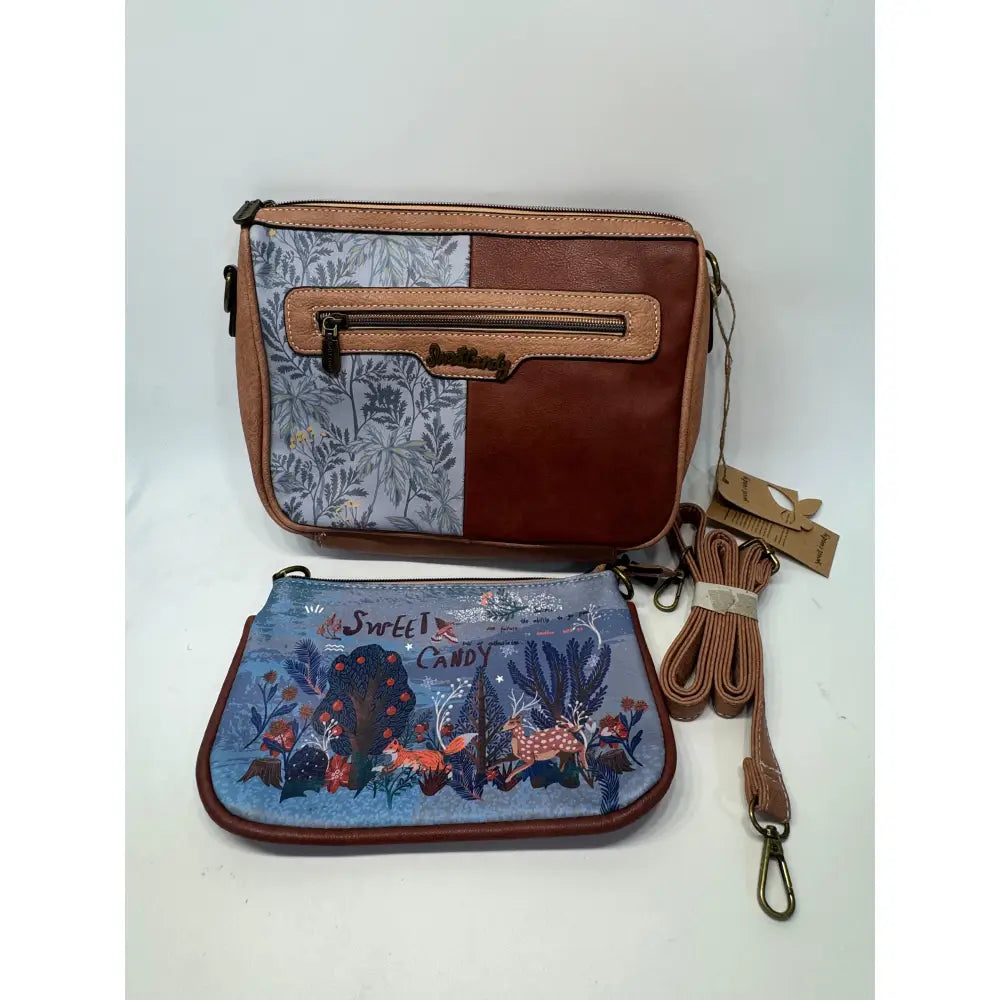 Bolso dos en uno bolso y monedero Mujer Sweet Candy Azul Mochila