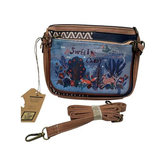 Bolso dos en uno bolso y monedero Mujer Sweet Candy Azul Mochila