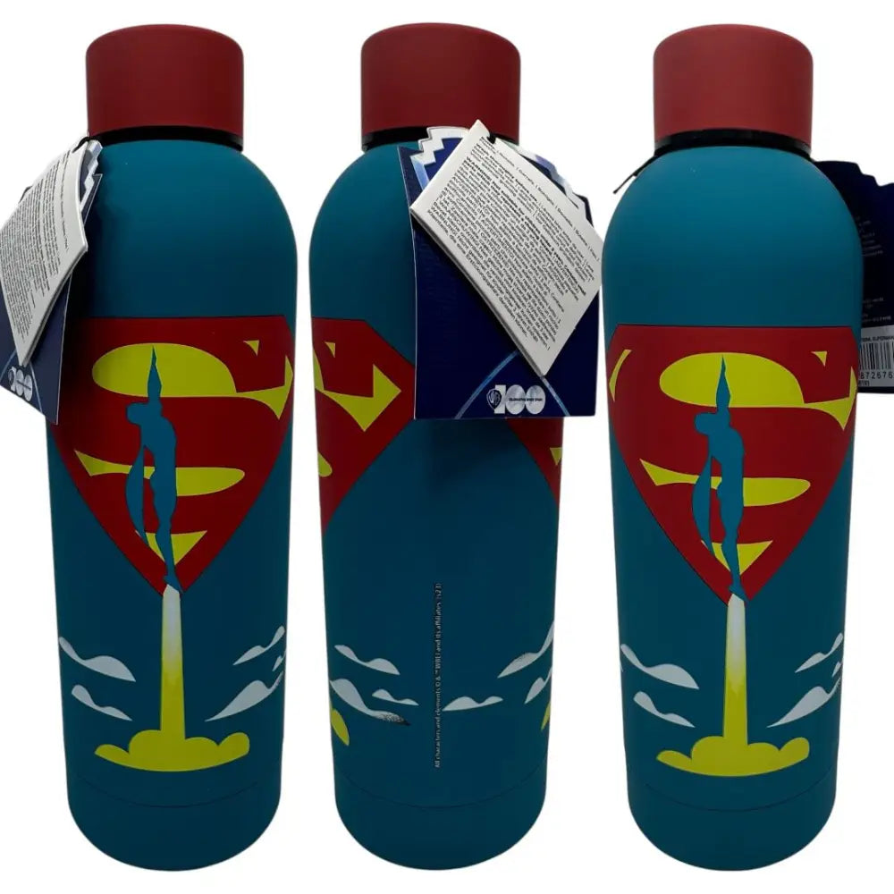 Botella acero inoxidable tacto suave Superman 700ml