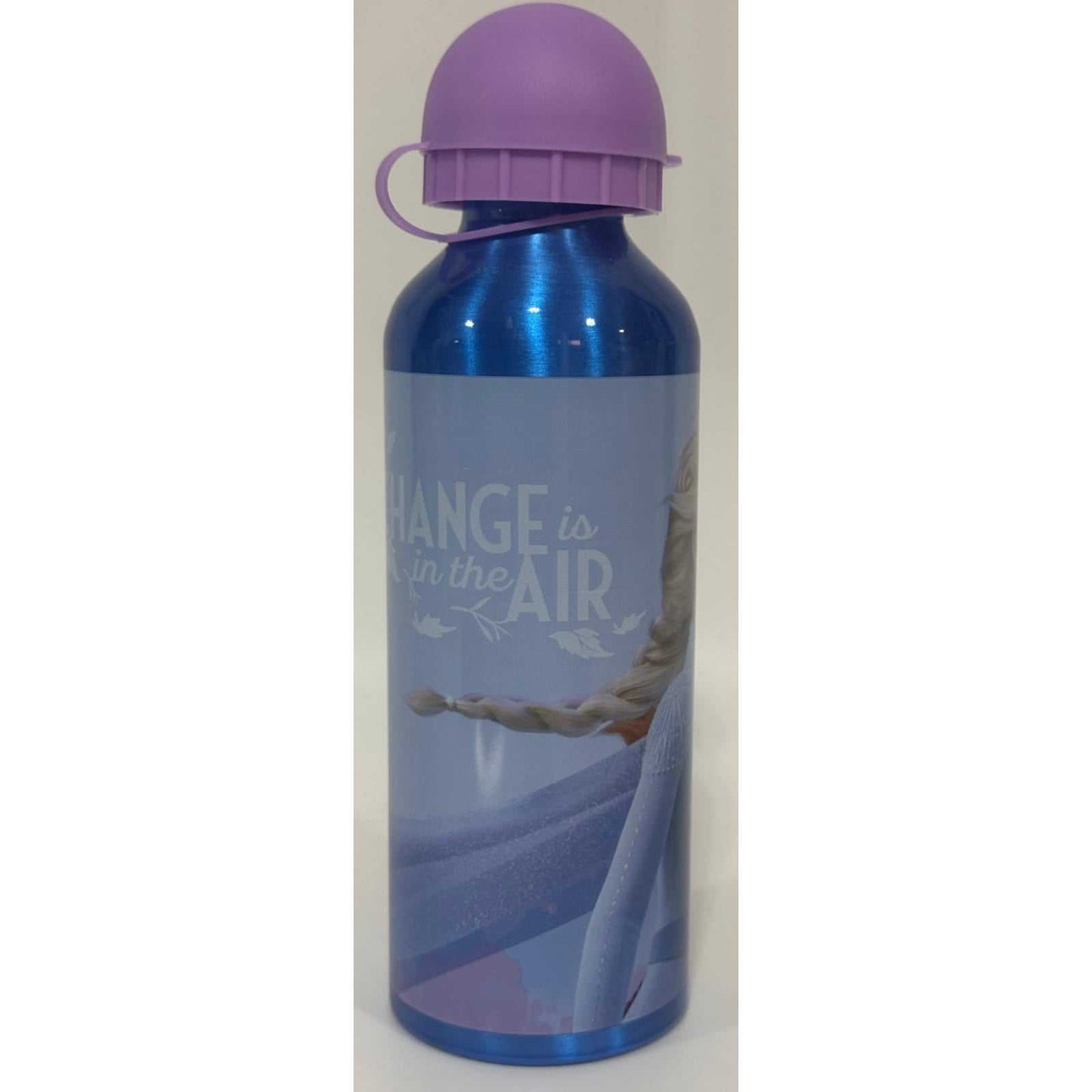 Botella de agua de aluminio Frozen azul 500 ml