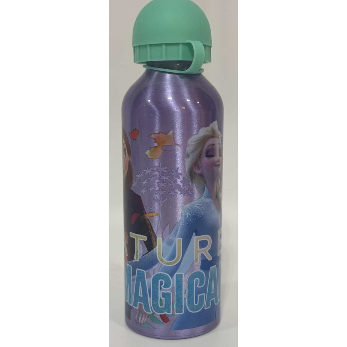 Botella de agua de aluminio Frozen lila de 500 ml