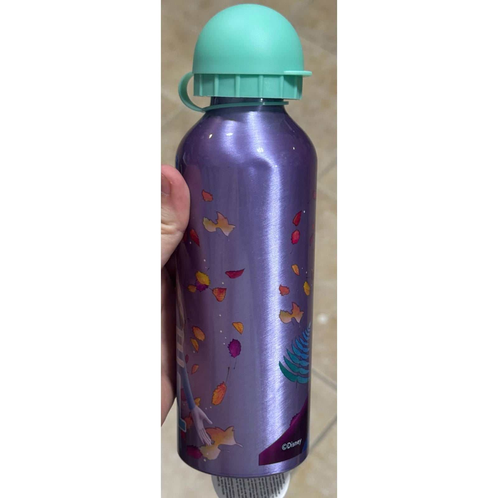 Botella agua aluminio 500ml Frozen lila