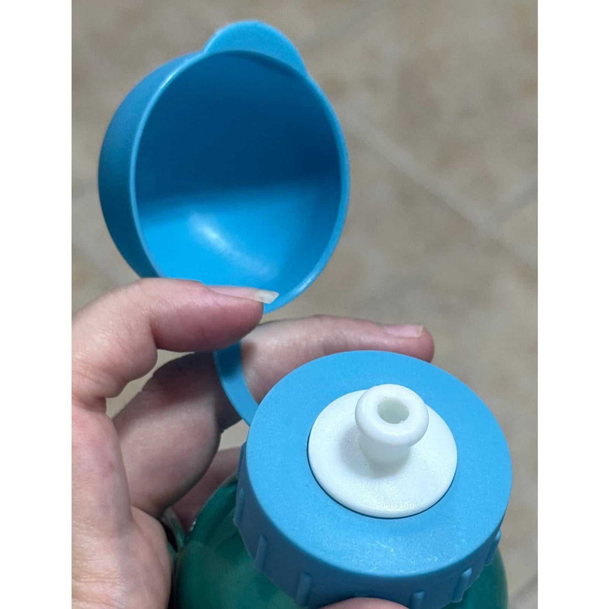 Botella agua aluminio Frozen verde de 500 ml