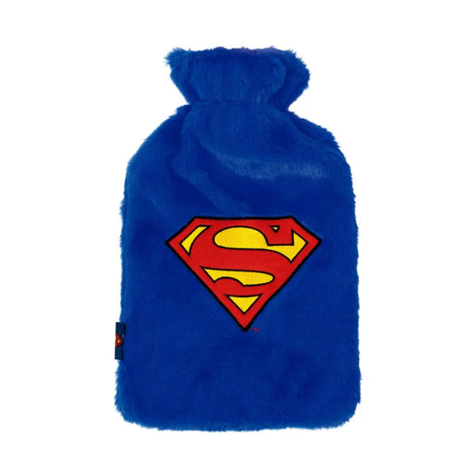 Botella de agua caliente bordada Superman 1,5 litros Bolsas
